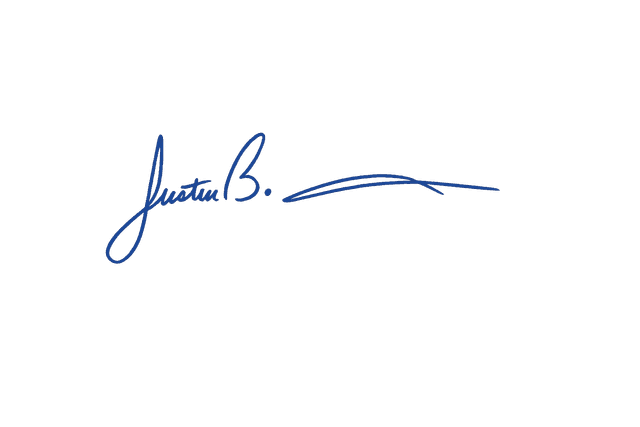Justin B. Aronson signature